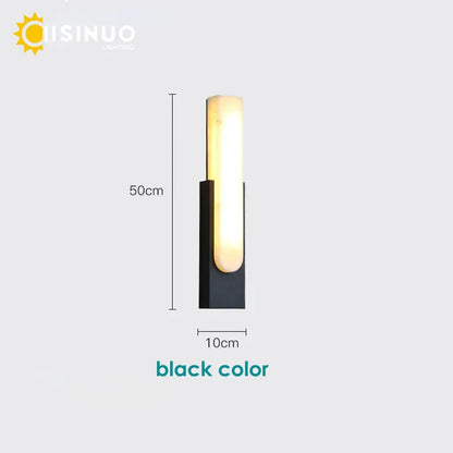 DecorBites™ 19.6＂LED Marble Wall Sconce - Modern Indoor Bedside Lighting for Living Room
