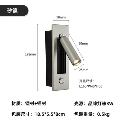 DecorBites™ 3W LED Mounted Headboard Wall Light for Bedroom and Hotel