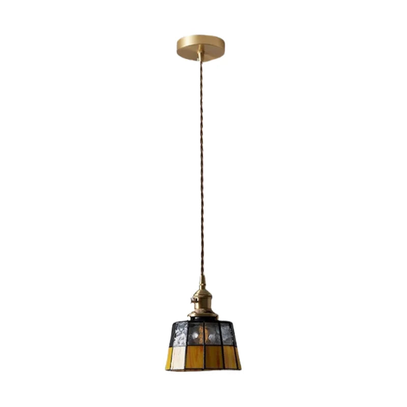 ™ Japanese Vintage LED Copper Pendant Lamp for Kitchen Bar Cafe Living Room
