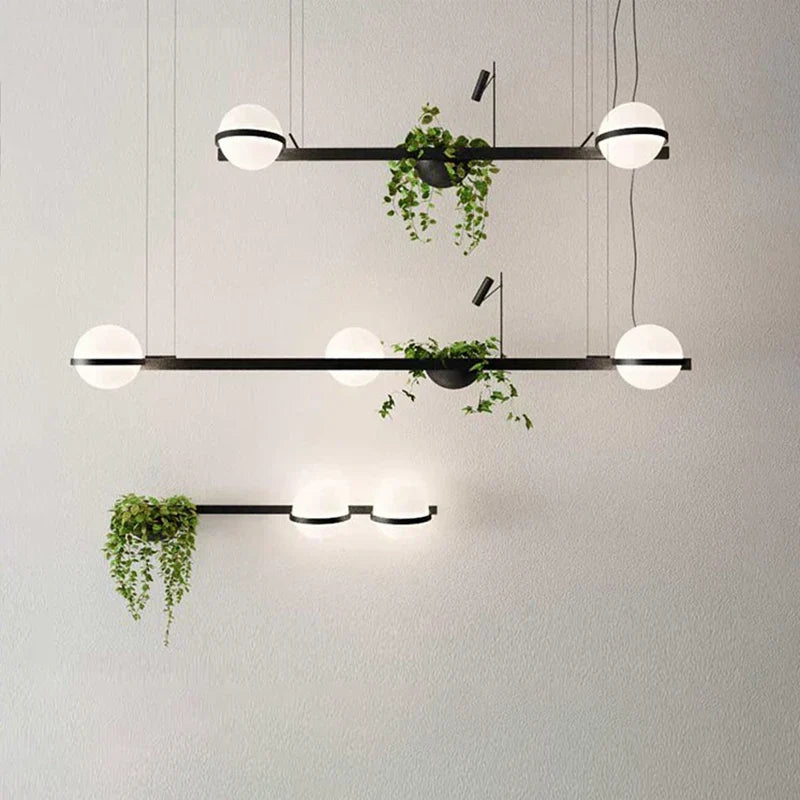 DecorBites™ Artificial Plant Pendant Light: Nordic DIY Sky Garden LED Hanging Lamp