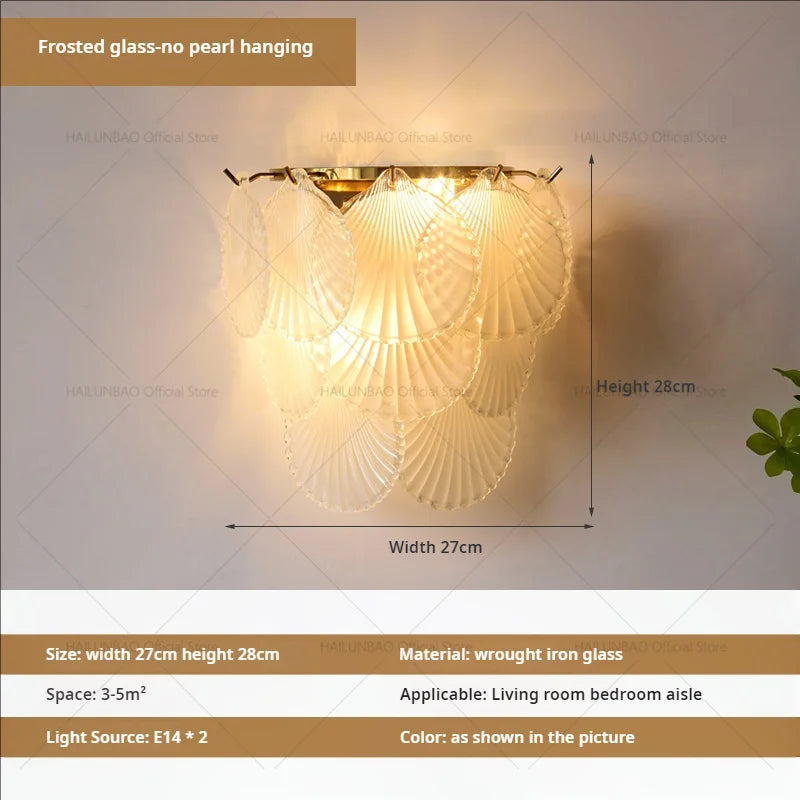 DecorBites™ Luxe Crystal Glass Wall Lamp for Aisle, Living Room, Bedroom & Corridor Lighting