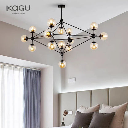 DecorBites™ Glass Ball Chandelier Modern Minimalist Decor Lighting