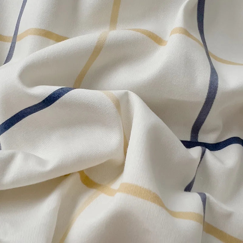 DecorBites™ 100% Cotton Geometric Printed Bed Set - Single Queen Size Bedding