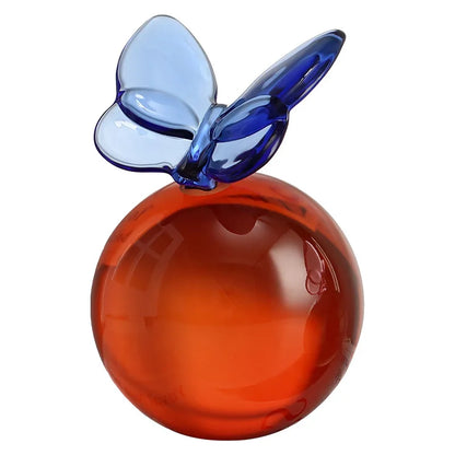 DecorBites™ Geometric Butterfly Crystal Ball Home Decor Figurine