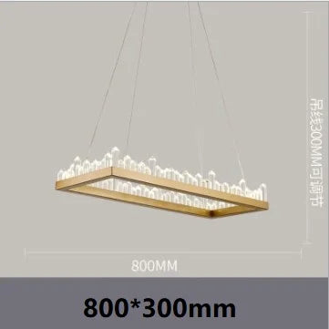 DecorBites™ Crystal LED Pendant Lights: Modern Gold Black Industrial Lamp