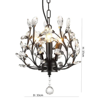 DecorBites™ Crystal Chain Pendant Chandelier LED Lights for Indoor Decor