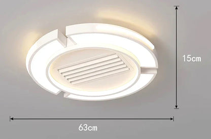 ™ Kids Bedroom Bladeless Ceiling Fan with Remote Control and Light