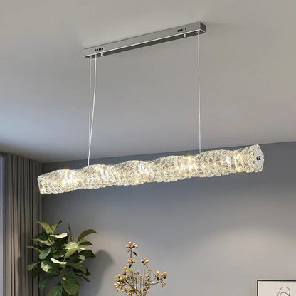 DecorBites™ Elegant LED Crystal Chandelier for Dining Room and Kitchen Lighting
