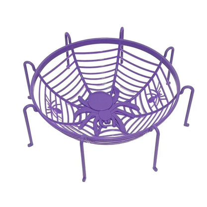 DecorBites™ Halloween Skull Spider Tray Snack Storage Plate Fruit Basket Candy Box