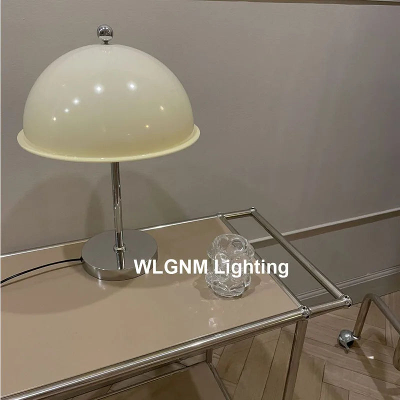 DecorBites™ Bauhaus Mushroom Table Lamp, Modern Acrylic LED Night Light