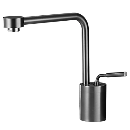 DecorBites™ Brushed Gold Kitchen and Bathroom Faucet Swivel Sink Water Crane, Hot Cold Basin Faucet