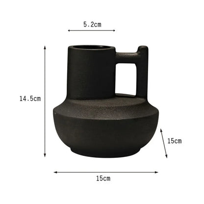 DecorBites™ Geometric Ceramic Vase Set for Modern Floral Arrangements