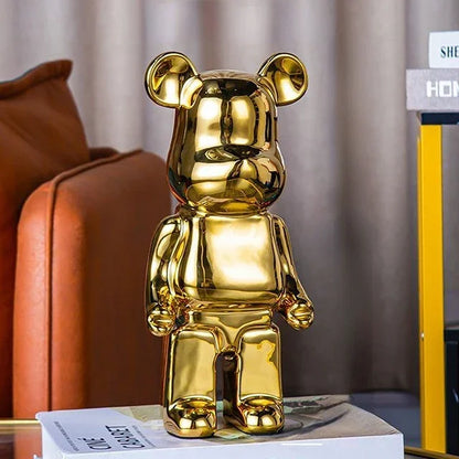 DecorBites™ Bear TV Cabinet Sculpture Decor Piggy Bank, Home Decoration Art Statue