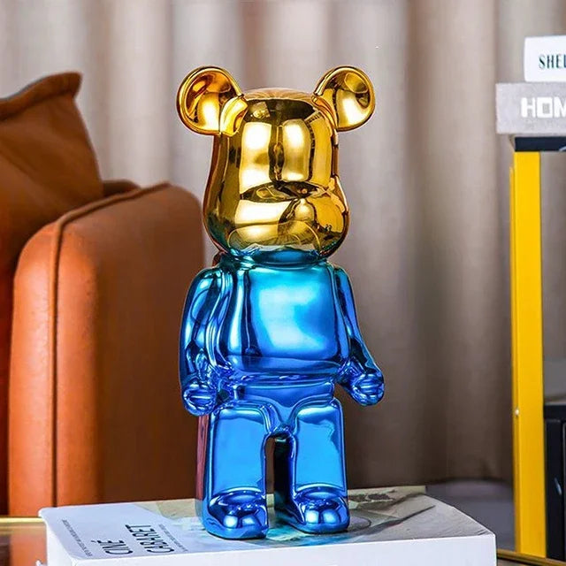 DecorBites™ Bear TV Cabinet Sculpture Decor Piggy Bank, Home Decoration Art Statue