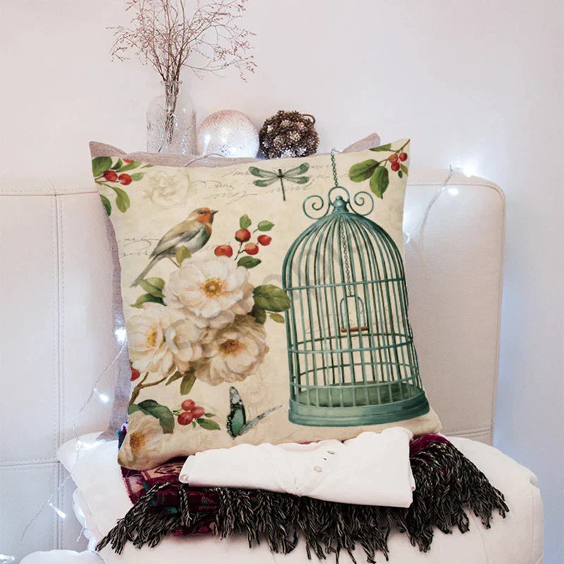 DecorBites™ 45x45cm Peach Skin Pillow for Living Room Sofa Bed Chair Office Pillowcase