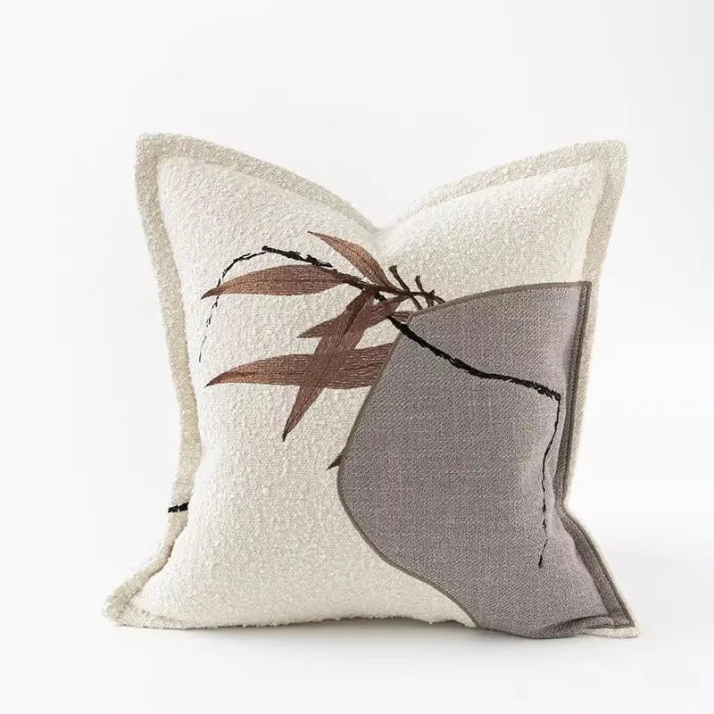 DecorBites™ Auspicious Clouds Jacquard Throw Pillow Cover-Luxury Decorative Cushion Case