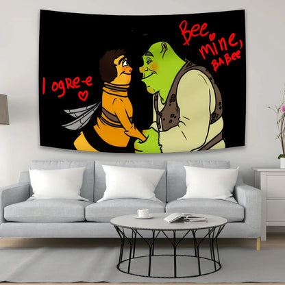 DecorBites™ Bee Movie Meme Tapestry Art Wall Hanging Decor for Living Room