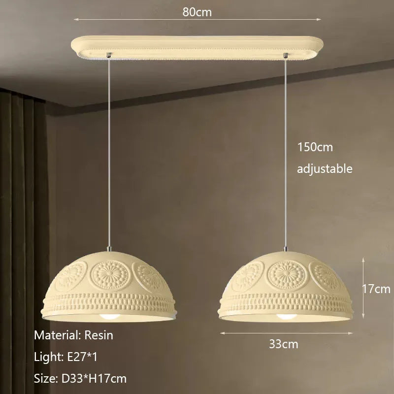 DecorBites™ French Cream Style LED Chandelier for Restaurant Bar and Kitchen