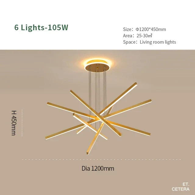 DecorBites™ Luminous Ceiling Plate Chandelier: Modern Aluminum LED Light for Living Room Dining Table