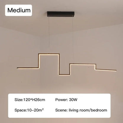 DecorBites™ LED Ceiling Chandelier Dimmable for Dining Room Kitchen Bar Pendant Lamp