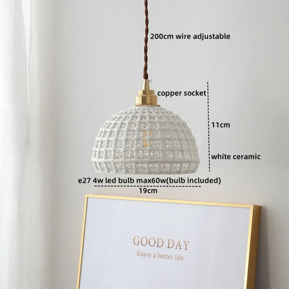 DecorBites™ Ceramic LED Pendant Lights, Nordic Chandelier for Home, Dining, Bedroom & Bar