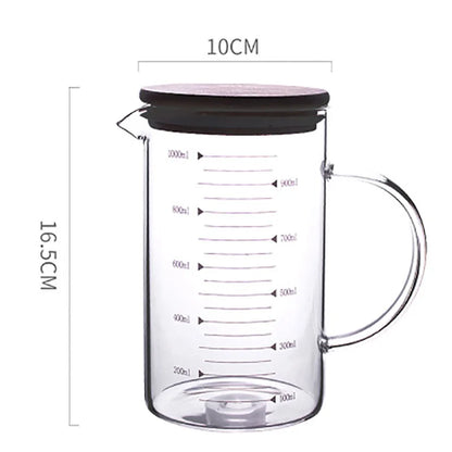 ™ Heat-Resistant Glass Beaker Mug with Thickened Scale - 2022