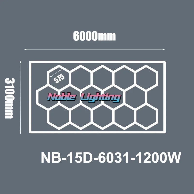 DecorBites™ Hexagon LED Ceiling Light: High-Performance, Best-Selling, Honeycomb Design