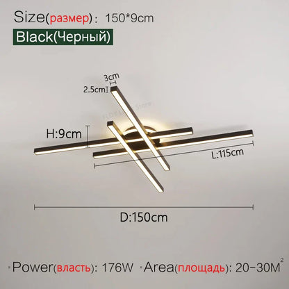 2023 DecorBites™ Nordic LED Ceiling Chandelier for Living, Dining, and Bedroom