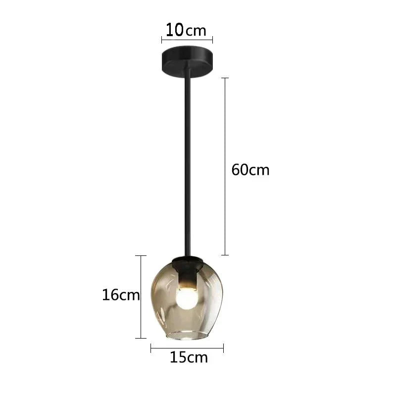 DecorBites™ Black Gold Glass Wall Lamps for Modern Home Decoration Lighting