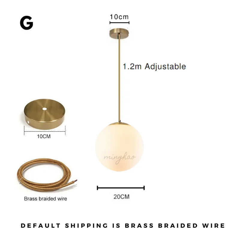 DecorBites™ Glass Ball LED Chandelier - Minimalist Nordic Art for Home, Restaurant, Bar & Bedroom