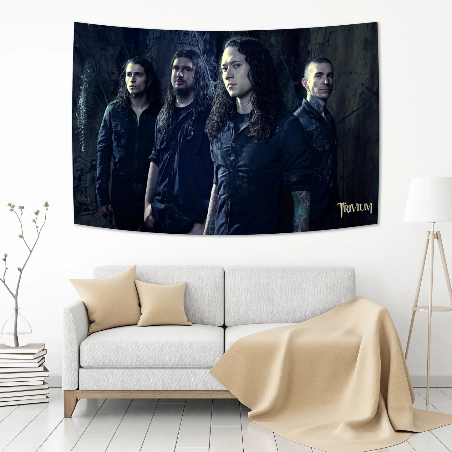 DecorBites™ Boho Band Tapestry Flag for Home Décor & Wall Art