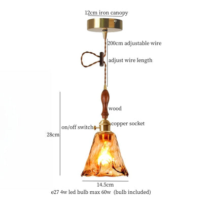 DecorBites™ Cracked Glass LED Pendant Lights for Home Decor, Restaurant, Living Room, Kitchen