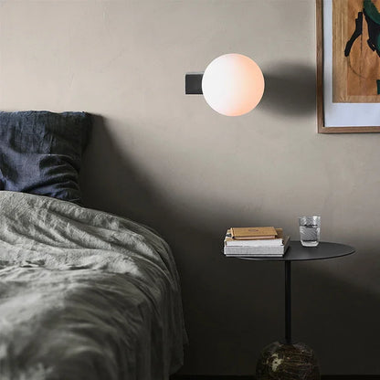 DecorBites™ Glass Ball Wall Sconce Light: Metal Base, G9 Bulb