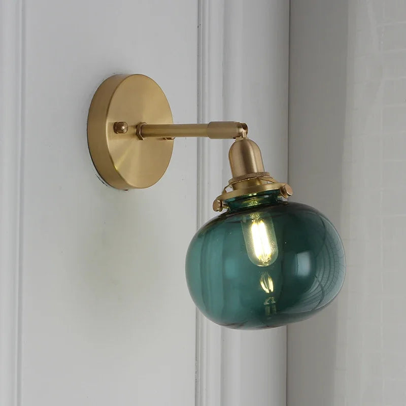 DecorBites™ Glass Ball Wall Sconce Modern Wandlamp Stair Light for Bedroom Bathroom Mirror