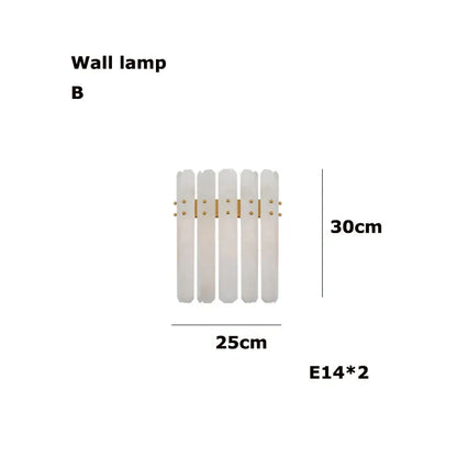 DecorBites™ Alabaster Gold Chrome Chandelier Suspension Luminaire for Living Room