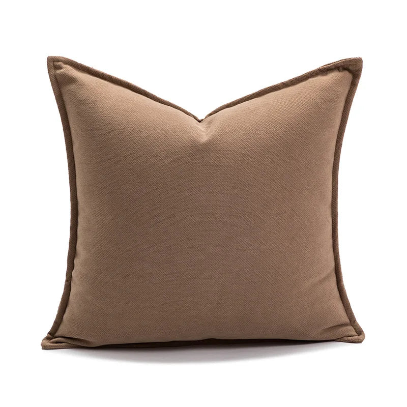 DecorBites™ Brown Coffee Pillowcase: Modern Simplicity Light Luxury Sofa Cushion Covers
