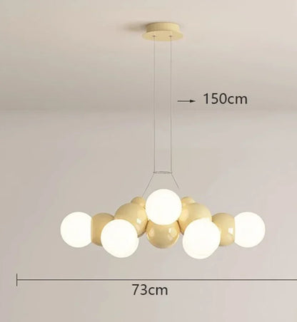 DecorBites™ Elegant Chandelier Ceiling Pendant Light Fixture for Dining Room, Salon & Indoor Lighting