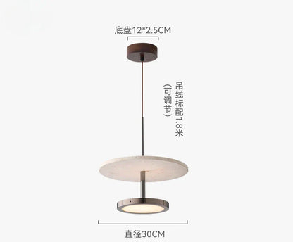 DecorBites™ Black Stone Pendant LED Chandelier for Elegant Home Décor