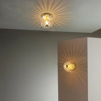DecorBites™ Bauhaus Glass E14 Wall Lamp for Living Room, Hallway, Stair Ceiling