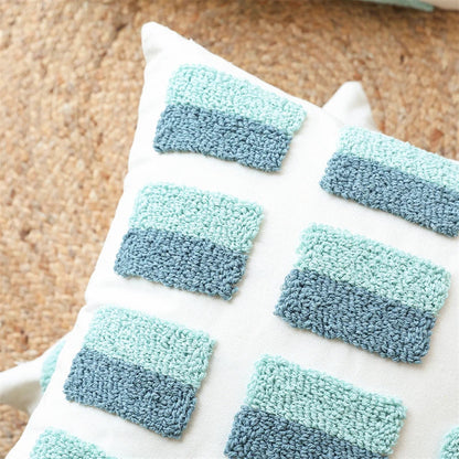 DecorBites™ Geometric Tufted Diamond Pillow Cover 45x45cm/30x50cm Square for Living Room