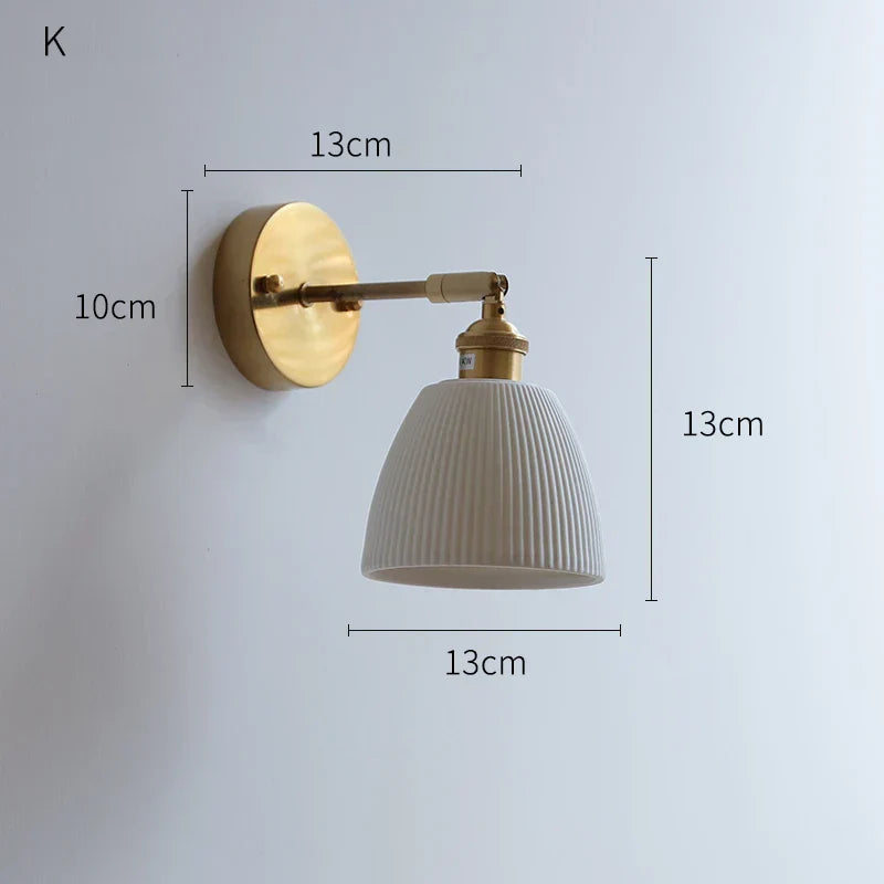 DecorBites™ Copper Arm LED Wall Sconce for Bedroom Bathroom Mirror Stair Light