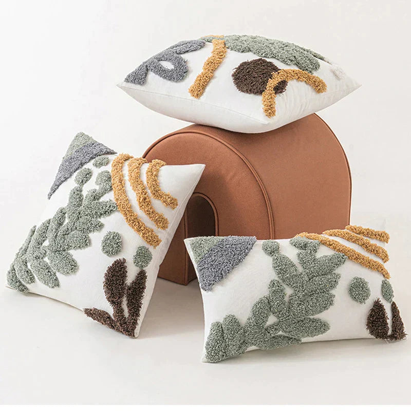 DecorBites™ Bohemian Loop Plush Cushion Cover for Living Room Sofa