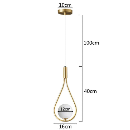 DecorBites™ Glass Ball Pendant Lamps for Home Kitchen Bar Decor & Wall Sconce