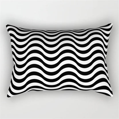 DecorBites™ Geometric Wave Line Waist Pillowcase Set