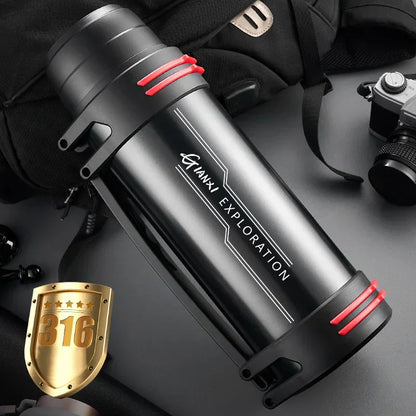 DecorBites™ Stainless Steel Travel Kettle - Hot Water Thermos Bottle