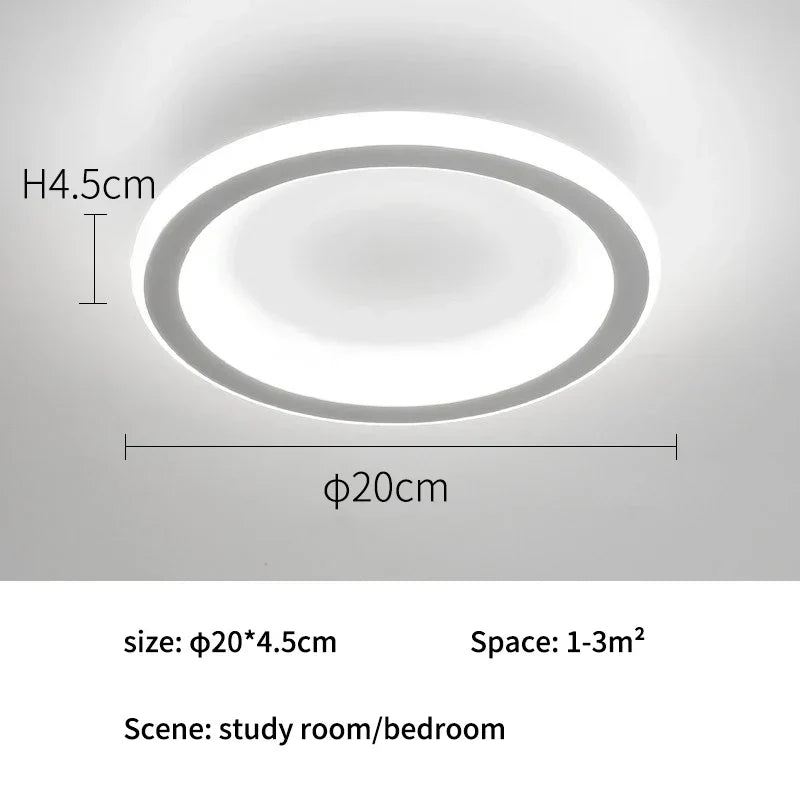 DecorBites™ LED White Ceiling Chandelier with Remote Control