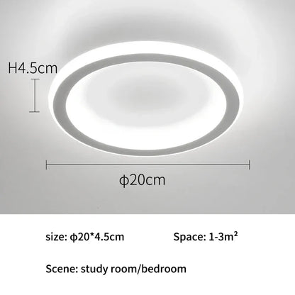 DecorBites™ LED White Ceiling Chandelier with Remote Control