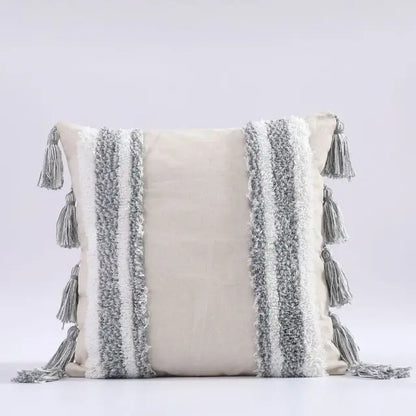 DecorBites™ Boho Morocco Tufted Tassel Cushion Cover for Modern Home Decor