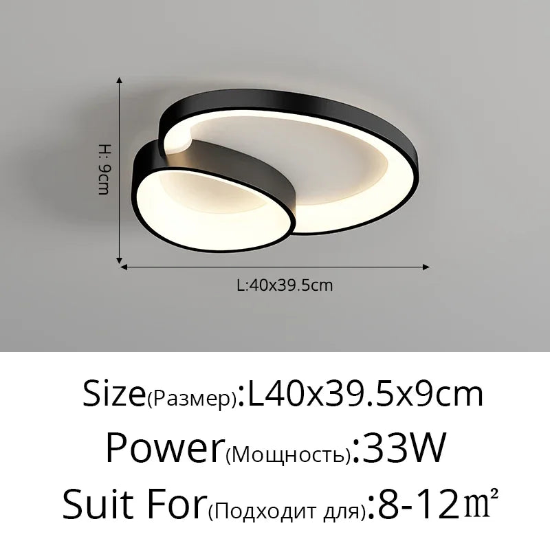 ™ LED Ceiling Chandelier Lights with Remote Control for Living Room, Bedroom, Dining Room