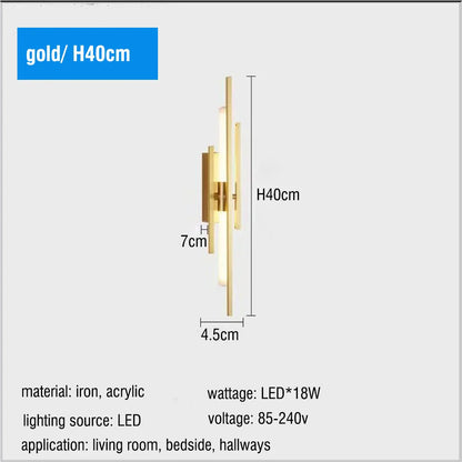 DecorBites™ LED Long Liner Wall Light Fixture for Living Room Dining Room Staircase Sconces